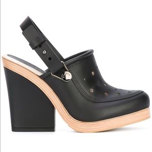 $785 Max Mara Orche Clogs Platform Mules Slingback